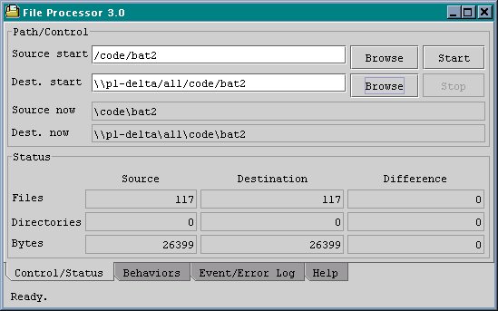 File Processor Display